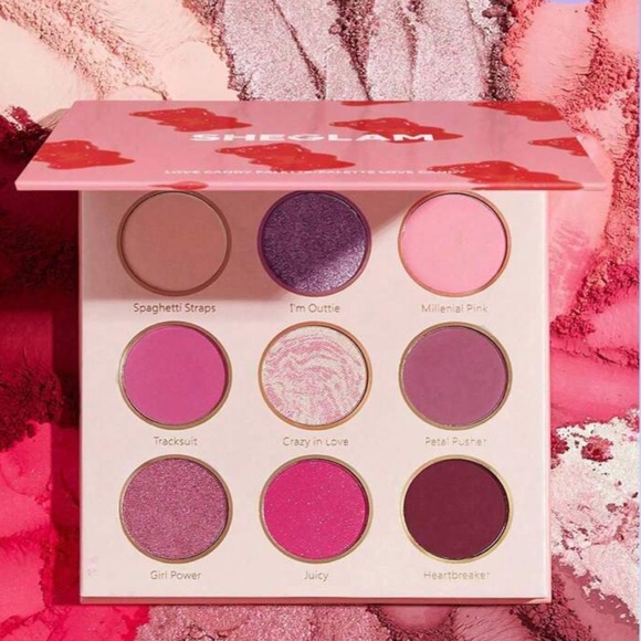 Rebellious Rose Other - SHEGLAM LOVE CANDY Palette 9-Clolor Shimmer Metallic Matte Eyeshadow Palette